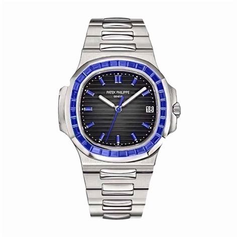 patek philippe silver blue face|patek philippe blue sapphire.